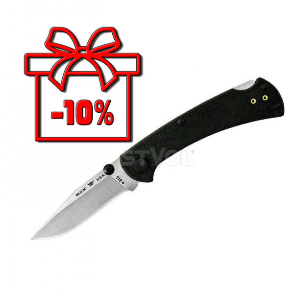 Ніж Buck 112 Slim Pro TRX, чорний (112BKS3)