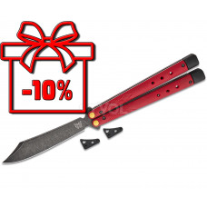 Ніж Benchmade Necron, balisong, ruby red G10 (99BK-1)