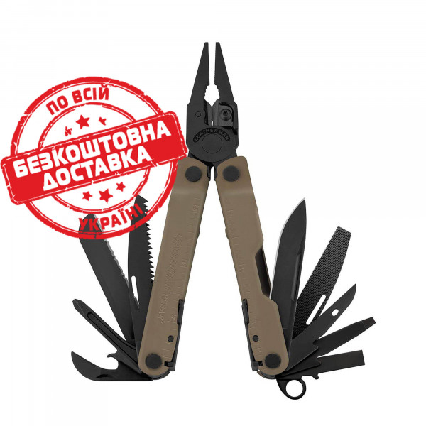 Мультиінструмент Leatherman Rebar Coyote, нейлоновий чохол (832406)