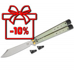 Ніж Benchmade Necron, balisong, jade G10 (99)