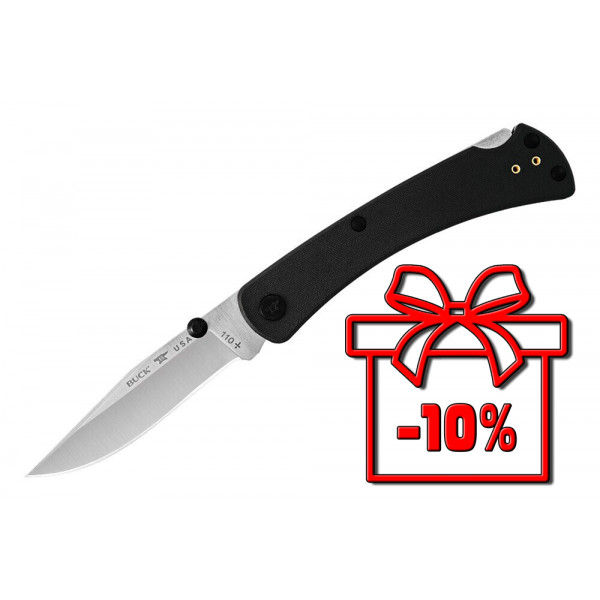 Ніж Buck "110 Slim Pro TRX", чорний 110BKS3