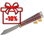 Ніж Benchmade Necron Limited, balisong, weehawk dama, lava flow fat carbon (99-241)