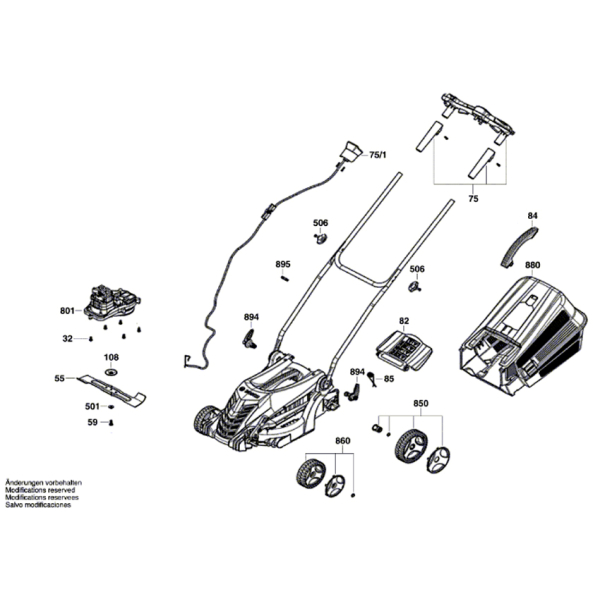Газонокосарка Bosch ARM 34 06008A6101