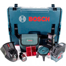 Лазерний нівелір Bosch Professional GCL 2-50 C в L-Boxx 136 з тримачами BM 3 та RM2, мішенню, чохлом, 1 акб GBA 12 V 2.0 Ah та з/п GAL 1230 CV 0601066G03