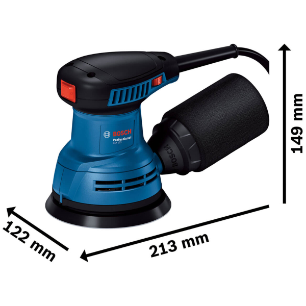 Ексцентрикова шліфмашина Bosch Professional GEX 125 06013A8020