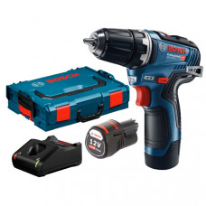 Безщітковий акумуляторний дриль-шурупокрут Bosch Professional GSR 12V-35 в L-Boxx 102 із 2 акб GBA 12V 3.0 Ah та з/п GAL 12V-40 06019H8002