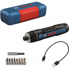 Акумуляторна електровикрутка Bosch Professional GO 3 в кейсі з набором насадок 06019H2201