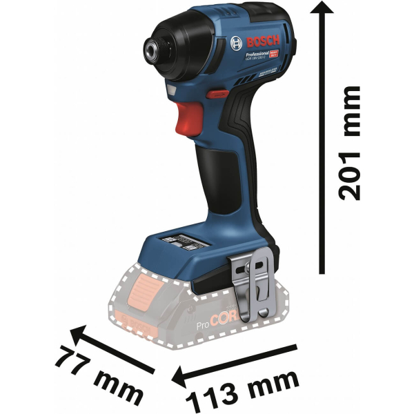 Акумуляторний ударний гайковерт GDR 18V-220 C bosch (06019L6003)