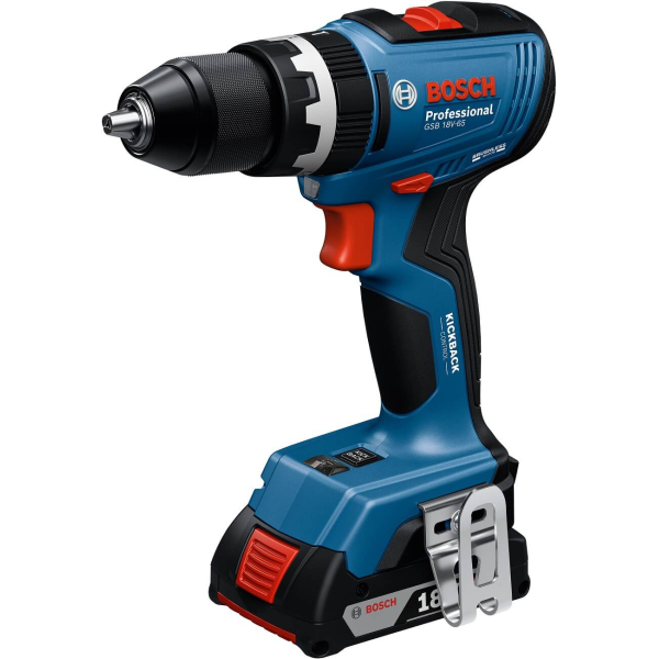 Акумуляторний ударний дриль-шурупокрут Bosch GSB 18V-65 (06019N3100) 2 Аку + ЗП