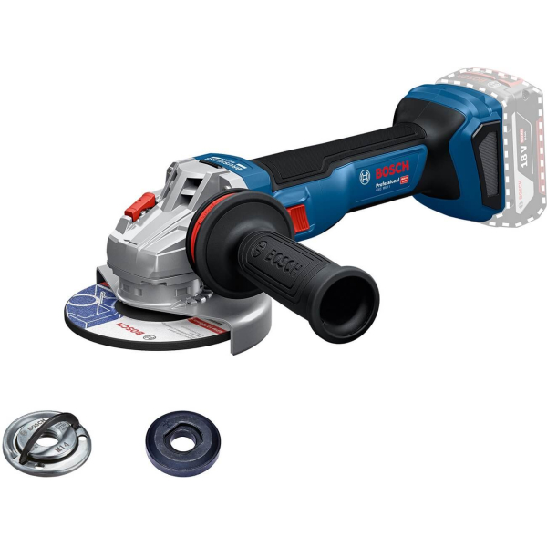 Акумуляторна безщіткова кутова шліфувальна машина Bosch GWS 18V-11 (06019N4100) (Solo - без аку та ЗП)