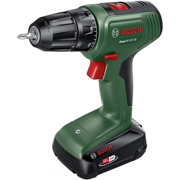 Акумуляторний дриль-шуруповерт Bosch Easydrill 18V-38 з 1 акб 2.0Ah, з/п AL 18V-20 в кейсі 06039D8003