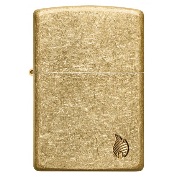 Запальничка армована бензинова ZIPPO Armor® Tumbled Brass Series Flame (46398)