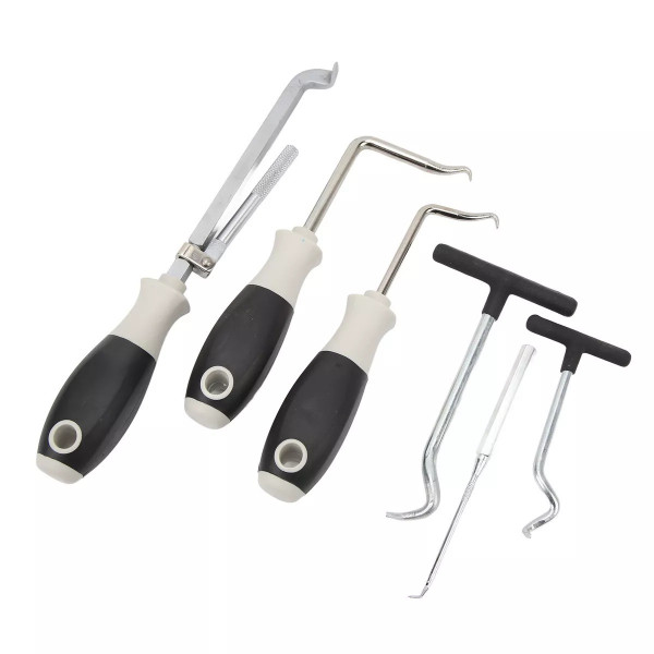 Набір гачків для демонтажу ущільнюючих кілець та сальників 6пр. ROCKFORCE RF-906G13 Набір гачків для демонтажу ущільнюючих кілець та сальників 6пр. ROCKFORCE RF-906G13