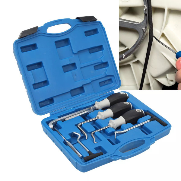 Набір гачків для демонтажу ущільнюючих кілець та сальників 6пр. ROCKFORCE RF-906G13 Набір гачків для демонтажу ущільнюючих кілець та сальників 6пр. ROCKFORCE RF-906G13