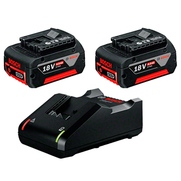 Акумулятор для електроінструментів Bosch GBA 18V 4.0 Ah, 2 шт і з/п GAL 18V-40 1600A019S0