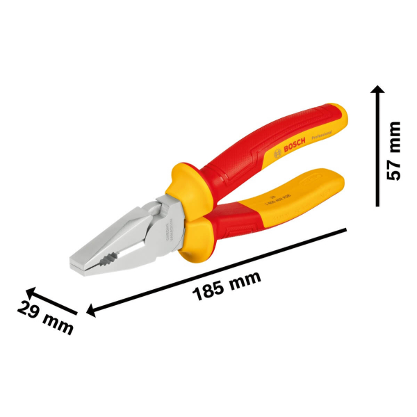 Набір ізольованих плоскогубців Bosch Professional VDE, 4 шт 1600A02NG1