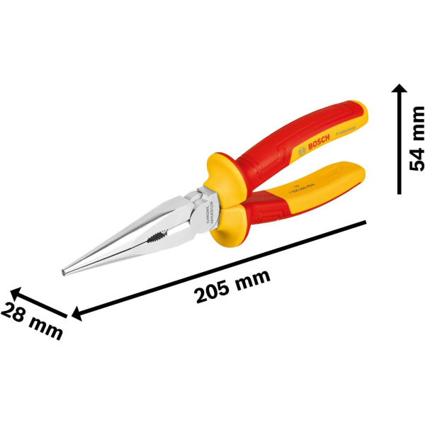 Набір ізольованих плоскогубців Bosch Professional VDE, 4 шт 1600A02NG1