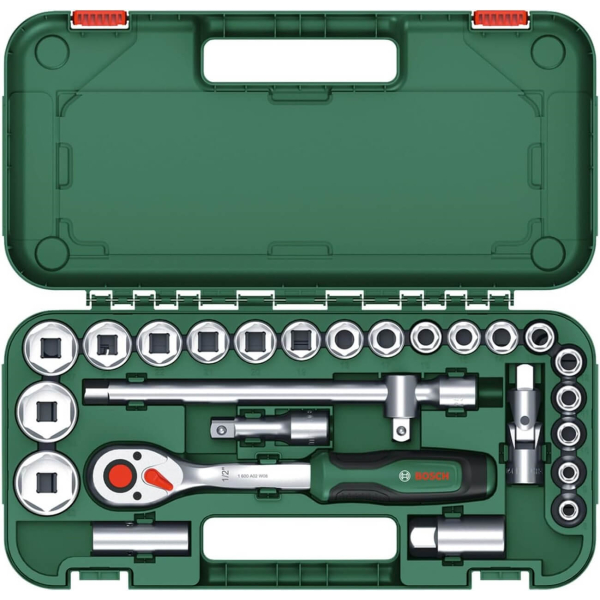 Набір торцевих головок, насадок і біт Bosch, 25 шт 1600A02Z9F Набір торцевих головок, насадок і біт Bosch, 25 шт 1600A02Z9F