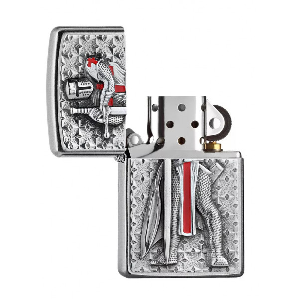Запальничка бензинова ZIPPO Templer Chrome Рицар тамплієр хроом (2005918) Запальничка бензинова ZIPPO Templer Chrome Рицар тамплієр хроом (2005918)