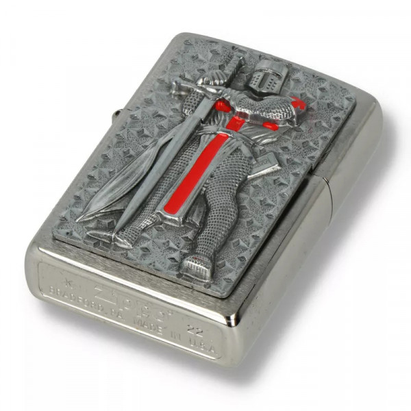 Запальничка бензинова ZIPPO Templer Chrome Рицар тамплієр хроом (2005918) Запальничка бензинова ZIPPO Templer Chrome Рицар тамплієр хроом (2005918)