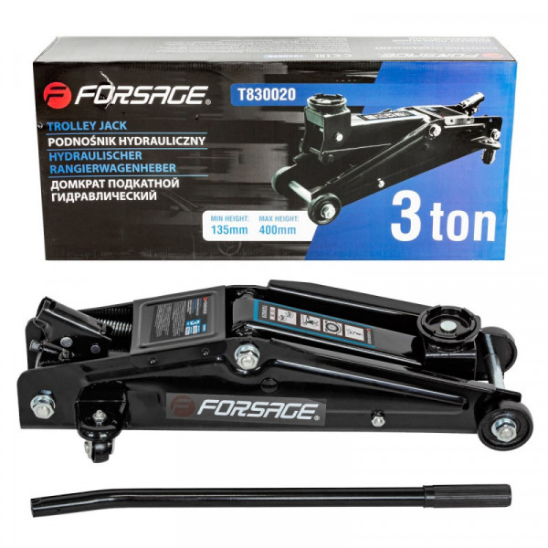 Домкрат підкатний гідравлічний 3т (135-400мм) Forsage F-T830020