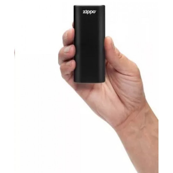 Грілка для рук USB до 6 годин+ Power Bank 4400 мАч ZIPPO Heatbank, індикатор заряду та нагріву,  чорна, картонна упаковка (2007389)