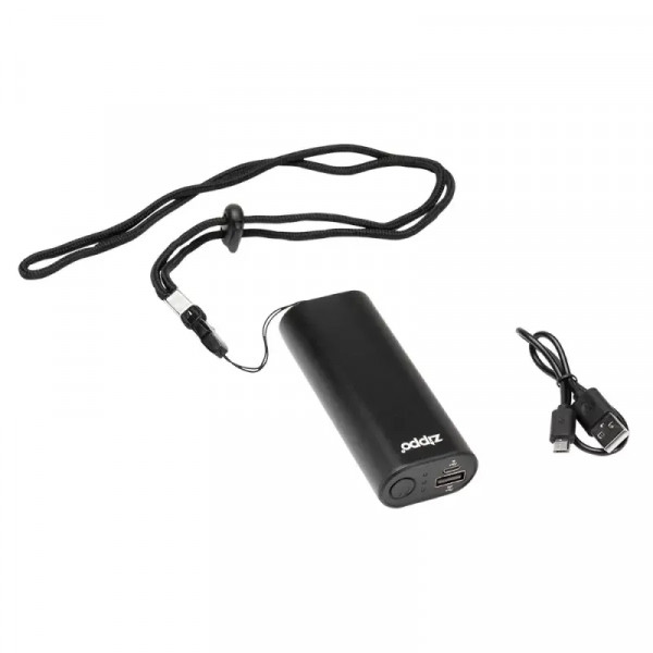 Грілка для рук USB до 6 годин+ Power Bank 4400 мАч ZIPPO Heatbank, індикатор заряду та нагріву,  чорна, картонна упаковка (2007389)