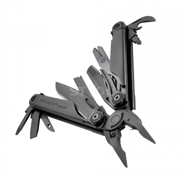 Мультиінструмент LEATHERMAN Surge BLACK, синтетичний чохол, картонна коробка (831334)