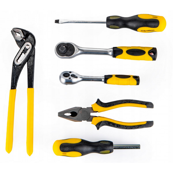 Набір інструментів 65 предметів 1/4'', 3/8'' (6гр.) (4-24мм) FORCEKRAFT FK-3651