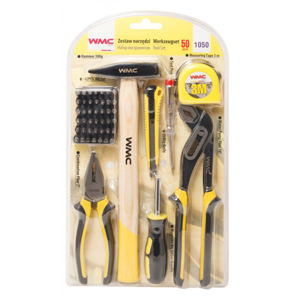 Набір шарнірно-губцевий інструменту 50 предметів WMC TOOLS 1050