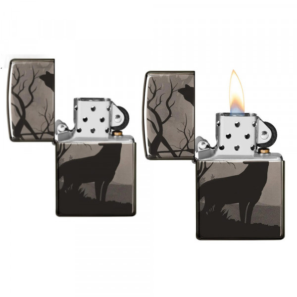 Запальничка Zippo (Зіппо) Wolves Design 49188 Запальничка Zippo (Зіппо) Wolves Design 49188