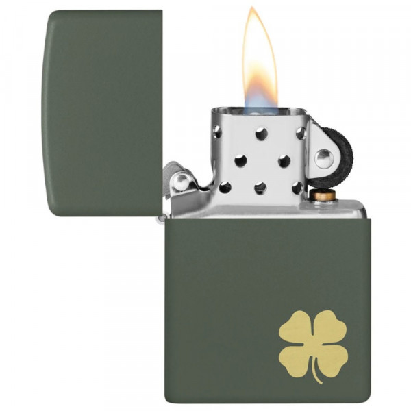 Запальничка Zippo (Зіппо) Four Leaf Clover Design 49796