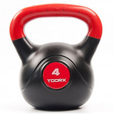 Гиря вінілова Toorx PVC 4 кг Black/Orange (KRP-4) 931125