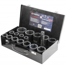 Набір головок ударних глибоких 16пр. 3/4'' (6гр,12гр)(17-50мм) Forsage F-6163-5MPB