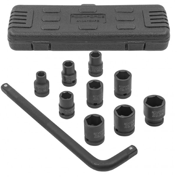Набір ударних інструментів 10пр. 1/2'' (10-24мм) Rockforce RF-4104-5MPB