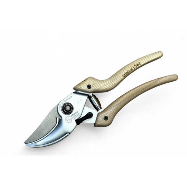 Секатор обвідний LOWE N9.107 Natural Series, зріз 22 мм, дерев’яні ручки з гікорі