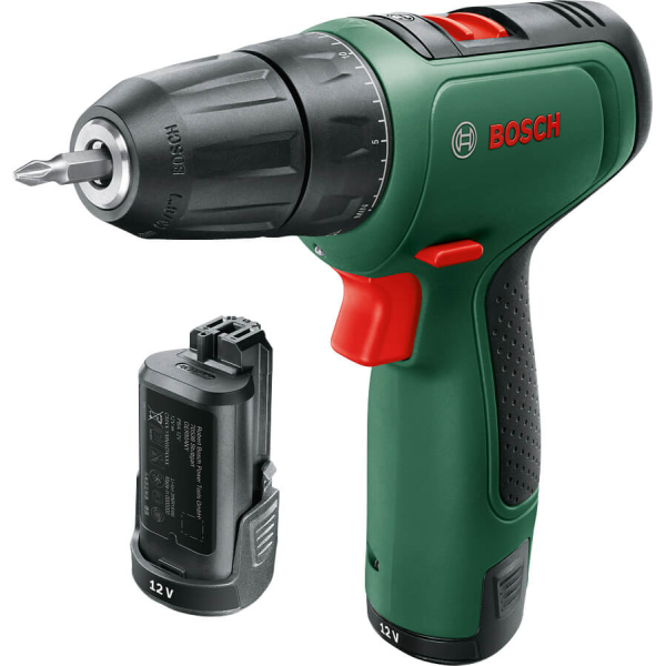 Акумуляторний дриль-шурупокрут Bosch EasyDrill 1200 в чемодані з 2 акб PBA 12V 1.5 Ah та з/п GAL 1210 CV 06039D3007