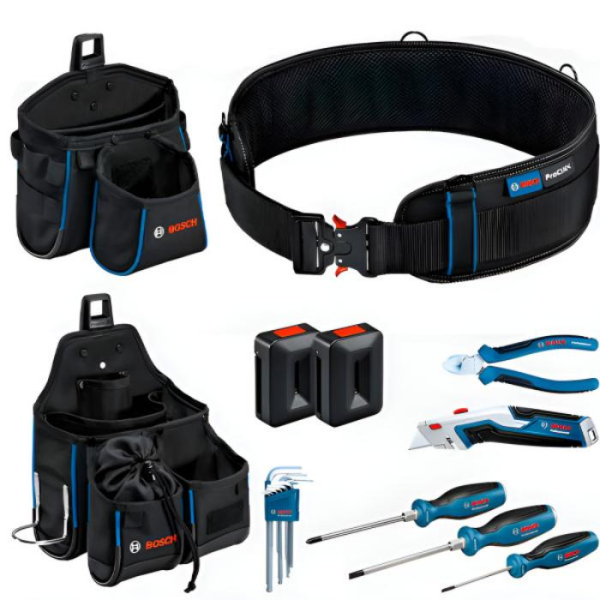Сумки Bosch Professional GWT 2, GWT 4, пояс та набір ручних інструментів 1600A02H5C