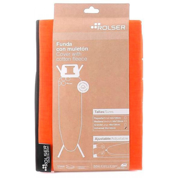 Чохол для прасувальної дошки Rolser Muleton Mandarina 140 x 55 см (FUR004-2089) (931984)