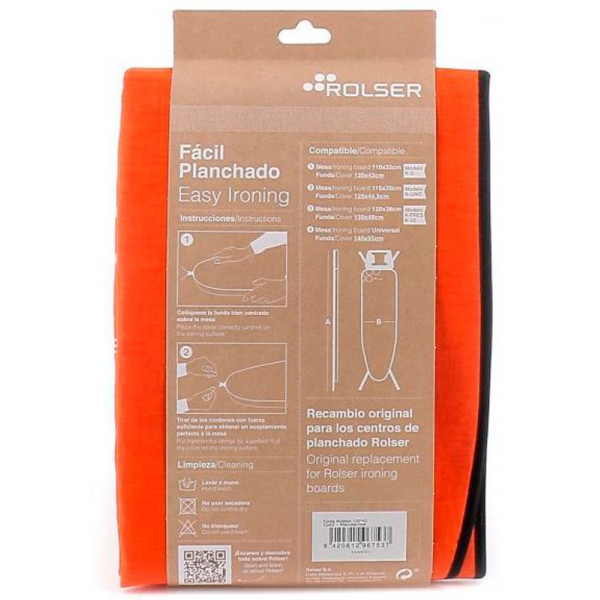 Чохол для прасувальної дошки Rolser Muleton Mandarina 140 x 55 см (FUR004-2089) (931984)