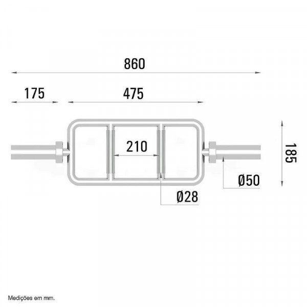 Гриф для штанги рамка з паралельним хватом Toorx Max 300 Kg Power Training 86 см 50 мм (BCO-86) 932184 Гриф для штанги рамка з паралельним хватом Toorx Max 300 Kg Power Training 86 см 50 мм (BCO-86) 932184