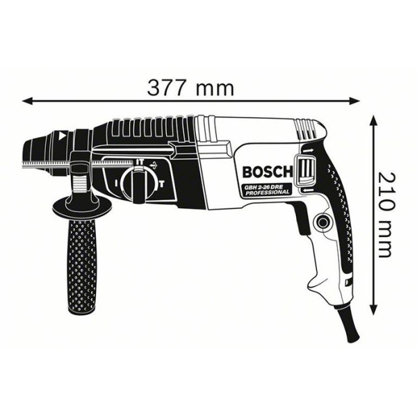 Перфоратор Bosch Professional GBH 2-26 DRE в чемодані 0611253708