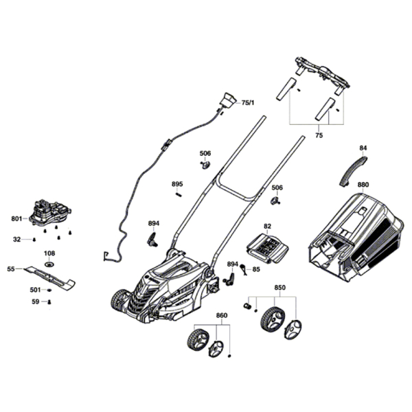 Газонокосарка Bosch ARM 37 06008A6201