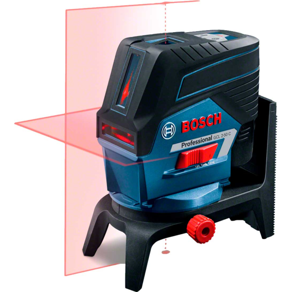 Лазерний нівелір Bosch Professional GCL 2-50 C в L-Boxx 136 з тримачами BM 3 та RM2, мішенню, чохлом, 1 акб GBA 12 V 2.0 Ah та з/п GAL 1230 CV