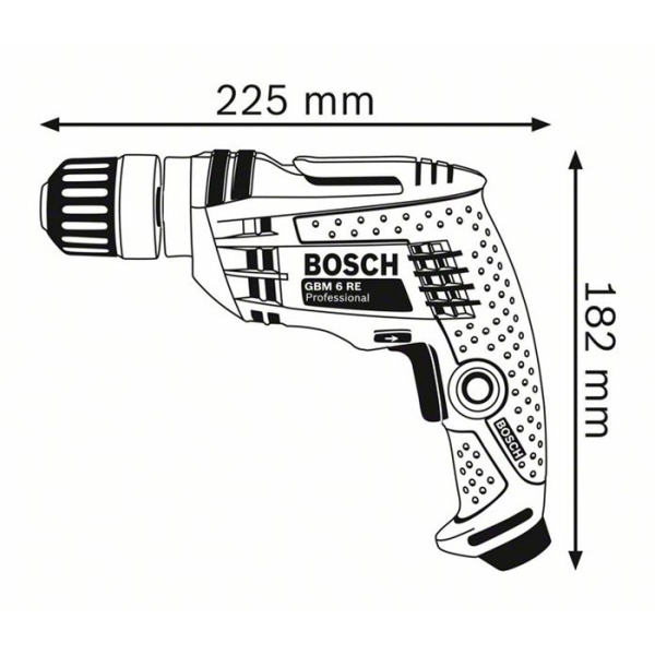 Дриль безударний Bosch Professional GBM 6 RE