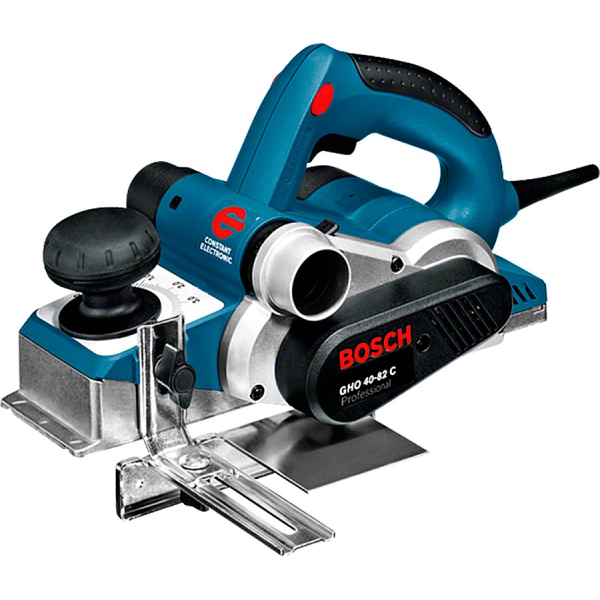 Рубанок Bosch Professional GHO 40-82 C у чемодані з паралельним упором, обмежувачем глибини, ножем, пилозбірником 060159A760