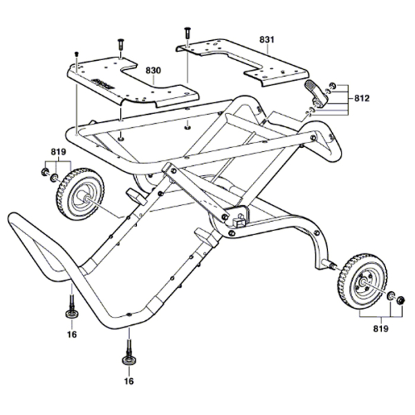Пересувний робочий стіл Bosch GTA 60 W 0601B12000