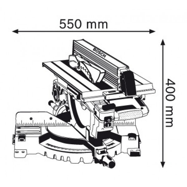 Пила комбінована Bosch GTM 12 JL (0601B15001)