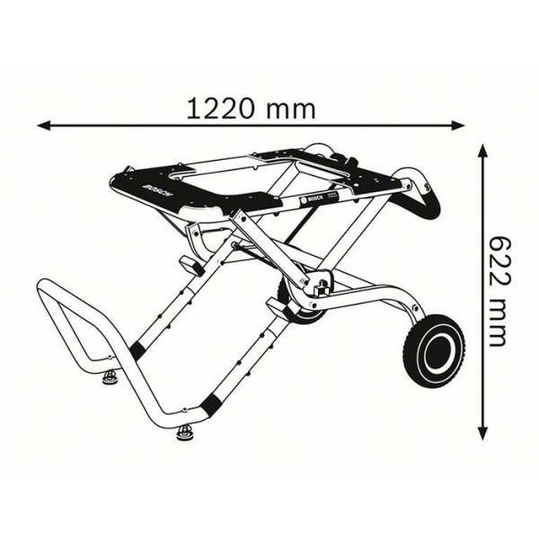 Пересувний робочий стіл Bosch GTA 60 W 0601B12000
