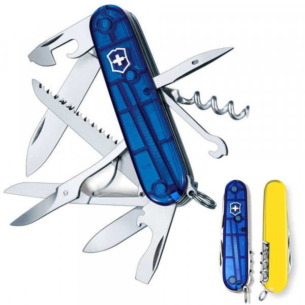 Складаний ніж Victorinox HUNTSMAN UKRAINE синьо-жовтий 1.3713.T2.8